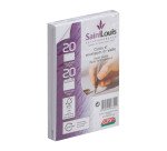 Paquet de 20 cartes de visite Saint-Louis 82 x 128 mm et 20 enveloppes