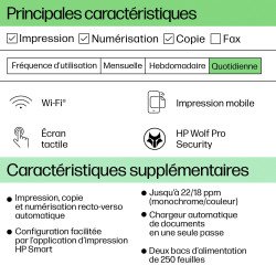 Imprimante Multifonction jet d'encre 3 en 1 A3 HP 9730E