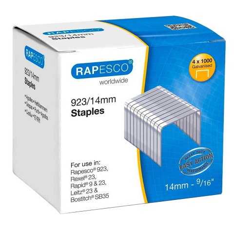 Grapas Rapesco galvanizadas 923/14 - Caja 4000