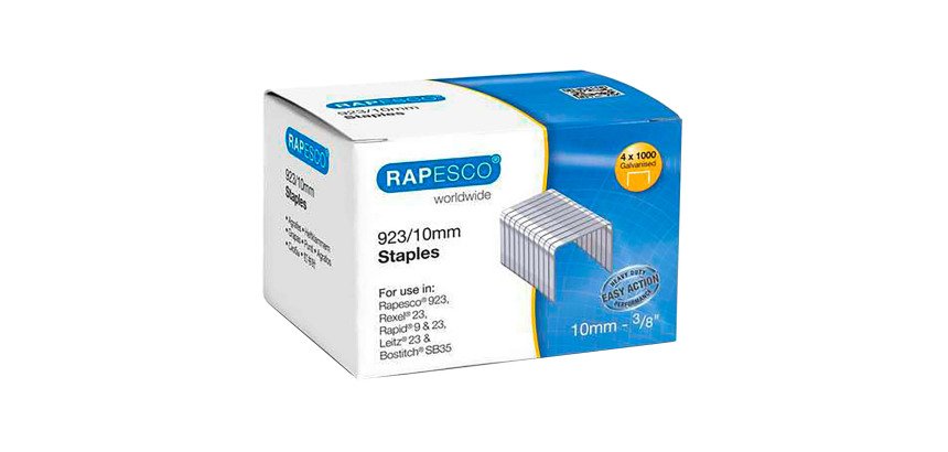 Agrafes Rapesco galvanisées 923/10 - Boîte 4000