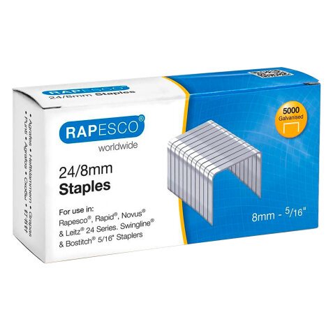 Rapesco 24/8mm Verzinkt Nieten (doos 5000)