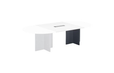 Prolunga L 120 x P 120 cm per tavolo modulare con top Access integrato gambe a croce Excellens