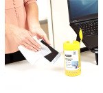Boîte de 100 lingettes de nettoyage pour écran Fellowes
