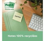 Bloc-mémos 3M Post-it 653 38x51mm recyclé jaune