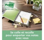 Bloc-mémos 3M Post-it 653 38x51mm recyclé jaune