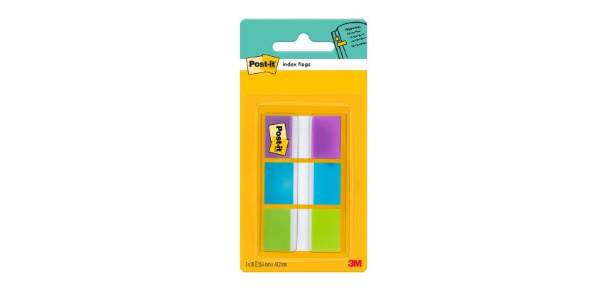 Marque-pages plastique Post-It - distributeur de 20 feuilles