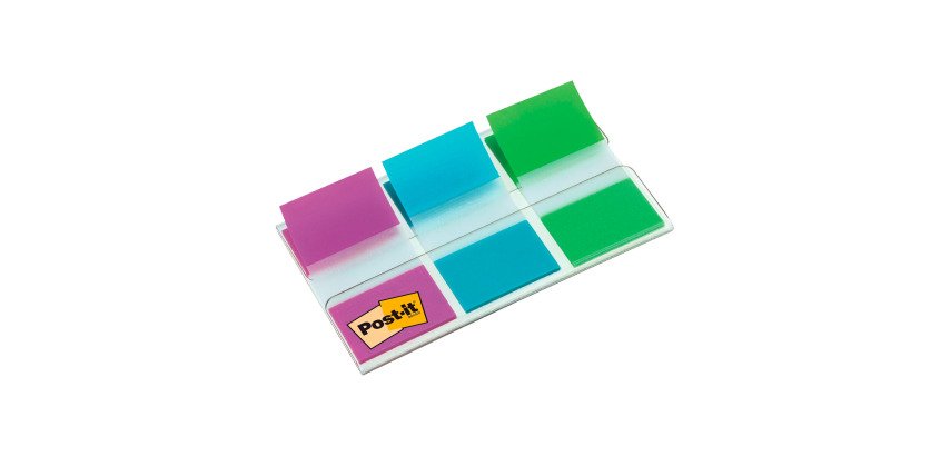 Marque-pages plastique Post-It - distributeur de 20 feuilles