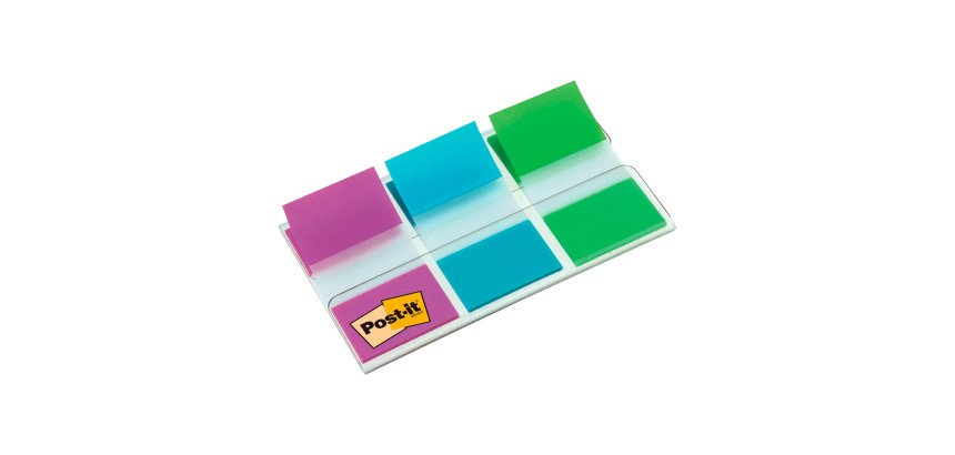 Marque-pages plastique Post-It - distributeur de 20 feuilles