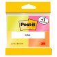 Pack 3 notes repositionnables couleurs assorties néon Post-it 38 x 51 mm- bloc de 100 feuilles + 1 offerte