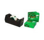 Dévidoir adhésif Scotch C38 noir + 4 rubans Magic invisible