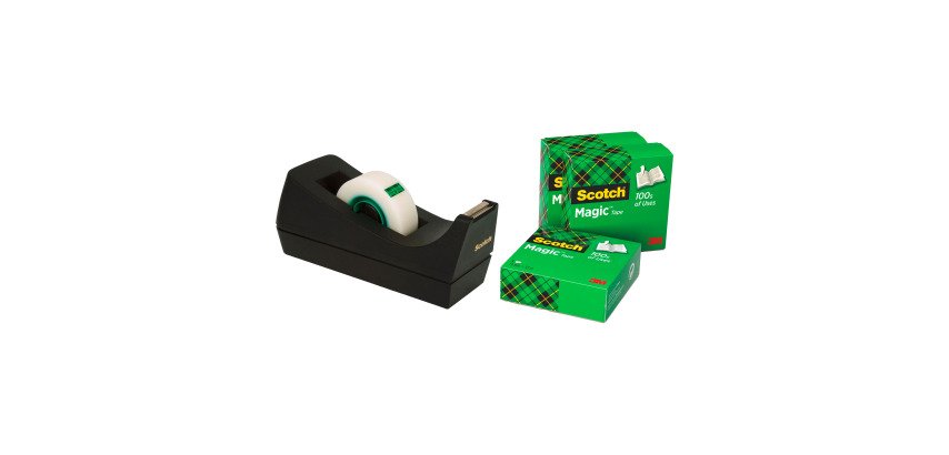 Adhesive tape dispenser Scotch C38 black + 4 invisible Magic tapes