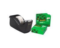 Abroller Scotch C60 Schwarz + 4 unsichtbare Magic Klebebänder