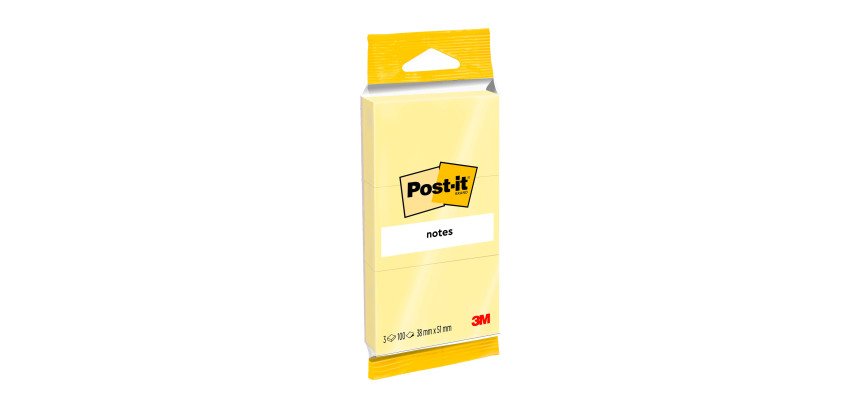 Bloc-mémos Post-it Notes 6810 38x51mm jaune