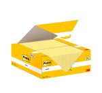 Bloc de notas adhesivas quita y pon Post-It amarillo canario 38x51 mm Pack 18 + 6 GRATIS