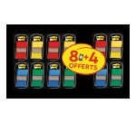 Marque-pages plastiques Post-it - Lot de 12