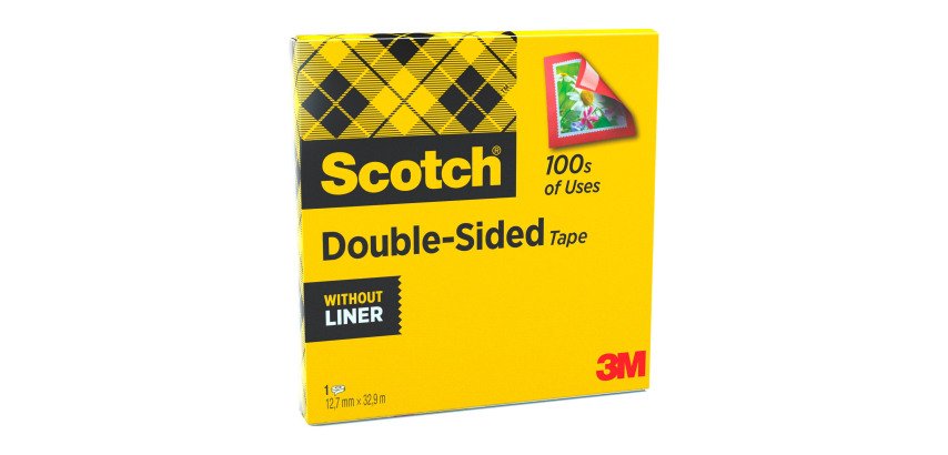 Ruban adhésif Scotch double face 12 mm transparent - Largeur 12 mm x longueur 32,9 m