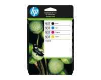 HP 937 (6C400NE) Pack 4 cartuchos originales (negro + 3 colores)