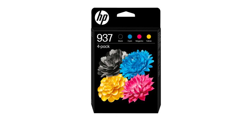 Pack HP 937 4 cartouches couleurs pour imprimante jet d'encre
