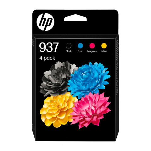 HP 937 (6C400NE) Pack 4 cartuchos originales (negro + 3 colores)