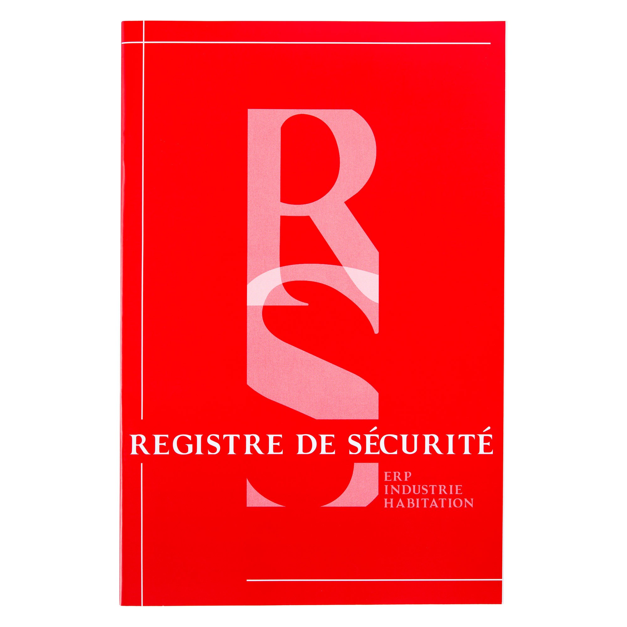 Registre De Sécurité Incendie ERP Type R - P040 Pour Établissements D'Éveil Et D'Enseignement