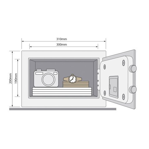 Coffre-fort standard serrure électronique Yale