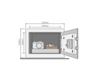 Tresorkoffer Hotel 16 Liter elektronisches Schloss Yale