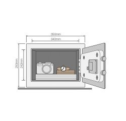 Hotel safe 16 liters Yale electronic lock