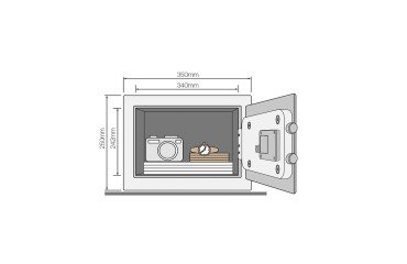 Coffre-fort hôtel 16 litres serrure électronique Yale