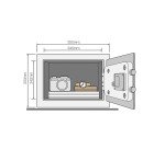 Coffre-fort hôtel 16 litres serrure électronique Yale