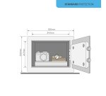 Coffre-fort hôtel 16 litres serrure électronique Yale