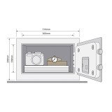 De_coffre-fort electronique hotel yale 8.6l