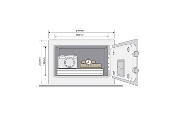 Coffre-fort hôtel 8,6 litres serrure électronique Yale