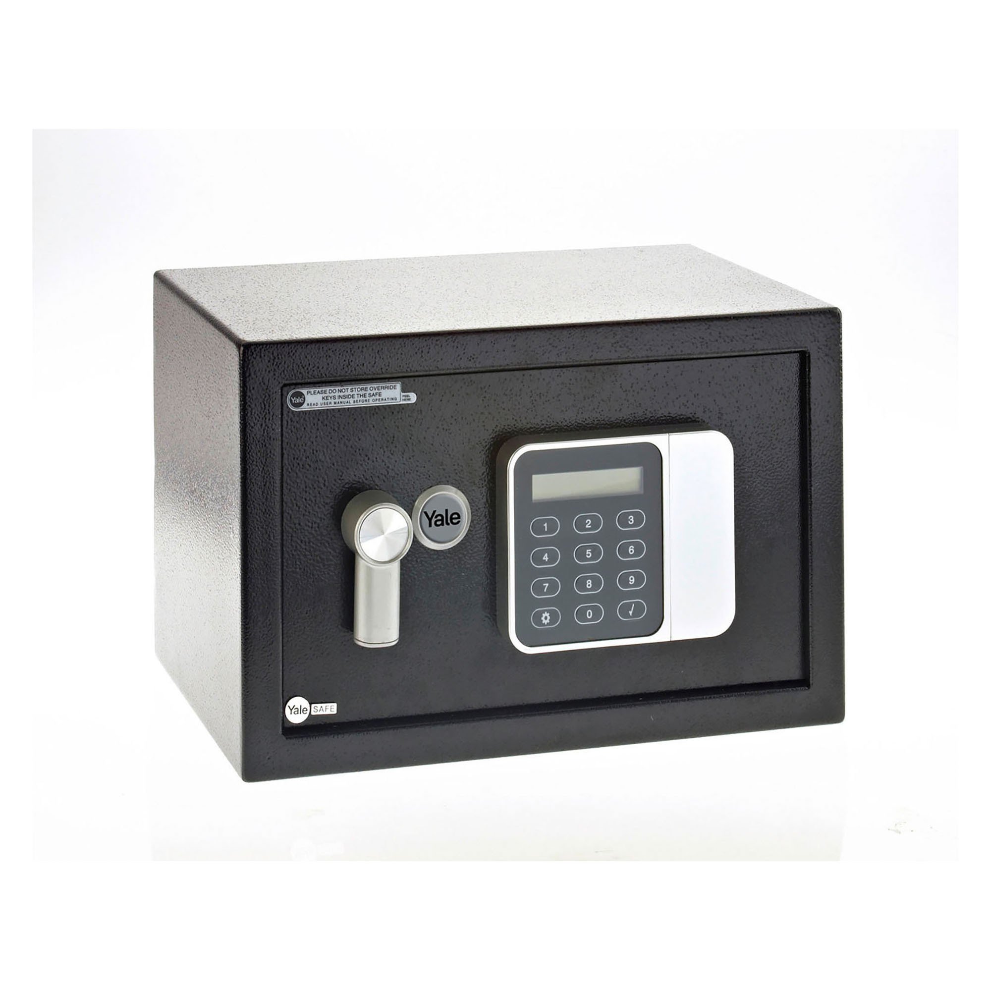 Coffre-fort électronique Yale Grande Capacité 24L – Idéal Hôtel, Noir, 100 000 Combinaisons
