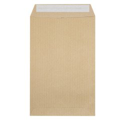 Sobres kraft milleraies marrón 229 x 324 mm La Couronne con ventana - Caja de 50