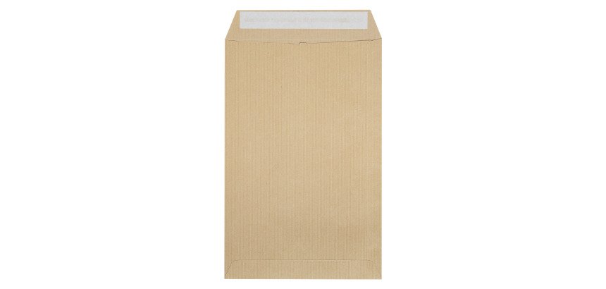 Sobres kraft milleraies marrón 229 x 324 mm La Couronne con ventana - Caja de 50