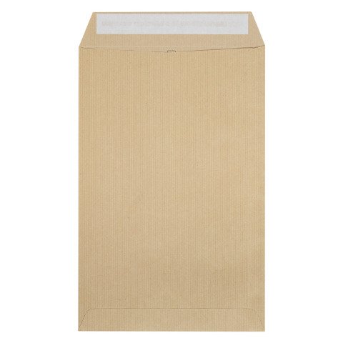 Sobres kraft milleraies marrón 229 x 324 mm La Couronne con ventana - Caja de 50