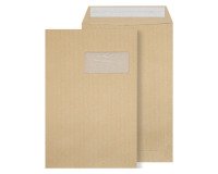 La Couronne - Pochette kraft milleraies brun 229 x 324 mm à fenêtre 50 x 110 mm- Boîte de 50