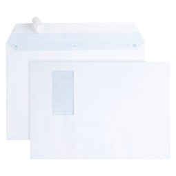 Enveloppe grand format 229x324 mm blanc La Couronne 100gr avec fenêtre - boite de 250