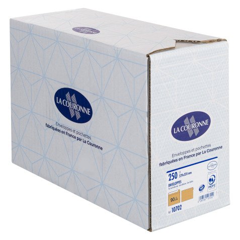 Umschlag Großformat 229 x 324 mm, Kraftpapier, 100 g, ohne Fenster - Packung mit 250 Stück