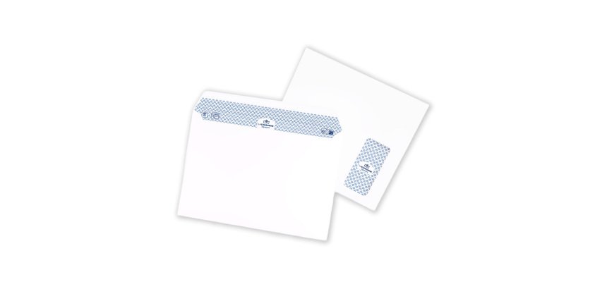 Enveloppe grand format 229 x 324 mm blanc La Couronne 100 g avec fenêtre - Boîte de 250