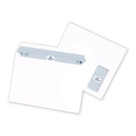 Enveloppe grand format 229 x 324 mm blanc La Couronne 100 g avec fenêtre - Boîte de 250
