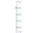 Monthly Ribbon Calendar 2026 Brepols