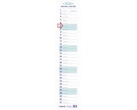 Monthly Ribbon Calendar 2026 Brepols