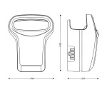 Sèche-mains JVD Exp'air blanc automatique