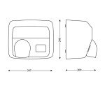 Sèche-mains JVD Ouragan automatique  2500 W