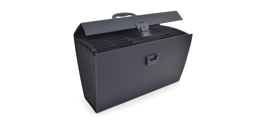 Trieur valisette Rapesco 19 onglets noir