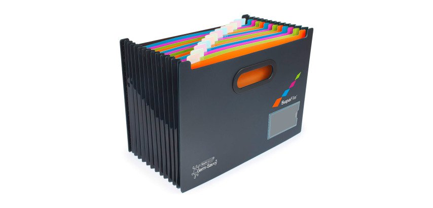 Trieur à soufflet SupaFile Rapesco 13 onglets noir