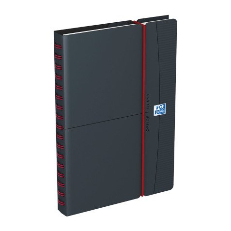 Agenda Oxford Office semainier 10 x 15 cm - année 2026 - Gris/Rouge