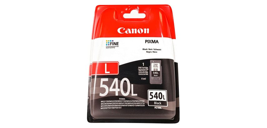 Cartouche Canon PG540L noire pour imprimante jet d'encre