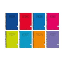 Cuaderno Tapa Extra-dura Cuarto Liso Papyrus 04 - 80 Hojas 90 g